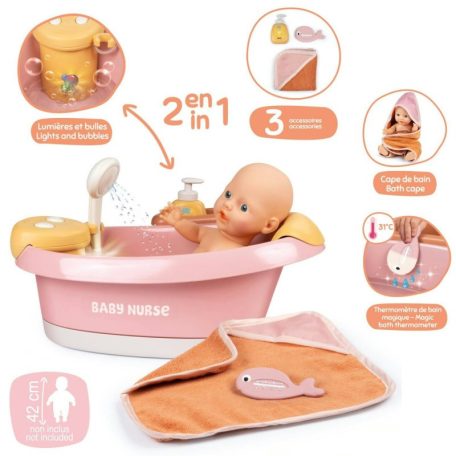 Smoby Baby Nurse 220386 Balneo fürdőkád játékbabáknak