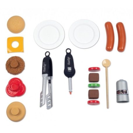 Smoby 312001 BBQ Grill gyermek gillkészlet