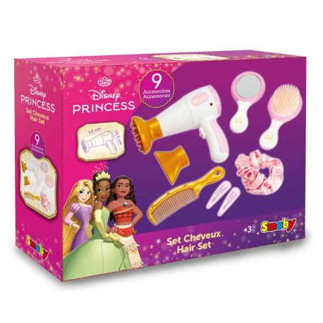 Smoby 320170 Disney hercegnők fodrász szett