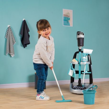 Smoby Rowenta takarítókocsi porszívóval