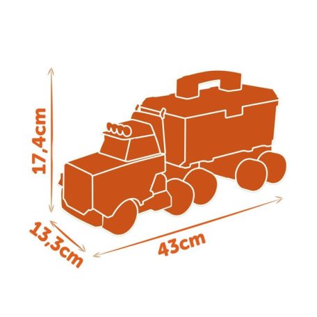 Smoby Black & Decker 360941 Bricolo szerelő kamion játékszett