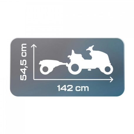 Smoby 710130 XL traktor utánfutóval - Zöld színű