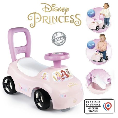 Smoby 720549 Disney Hercegnők 2 az 1-ben járássegítő és bébitaxi