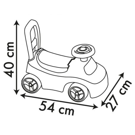 Smoby 720549 Disney Hercegnők 2 az 1-ben járássegítő és bébitaxi