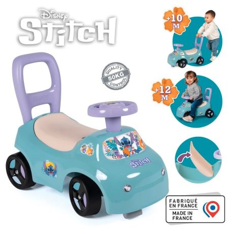 Smoby 720552 2 az 1-ben járássegítő és bébitaxi - Stitch