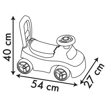Smoby 720552 2 az 1-ben járássegítő és bébitaxi - Stitch