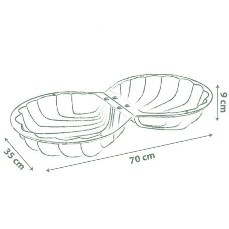 Smoby Green homokozószett kagylóban