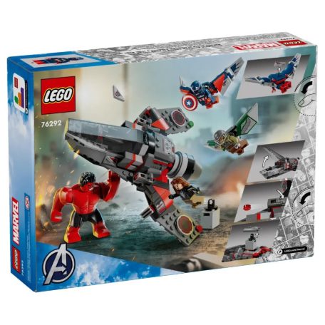 LEGO Marvel 76292 Amerika kapitány vs Vörös Hulk csata