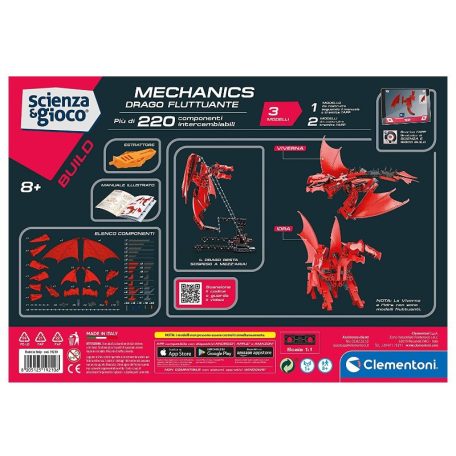 Clementoni 78802 Tudomány és játék - Mechanikus műhely - Lebegő sárkány