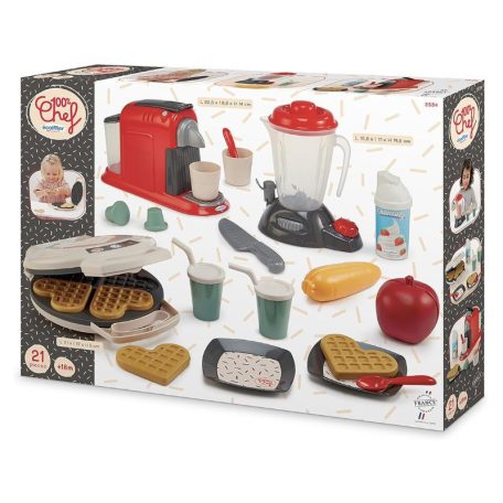 Écoiffier 100% Chef - 21 részes reggeliző játékszett