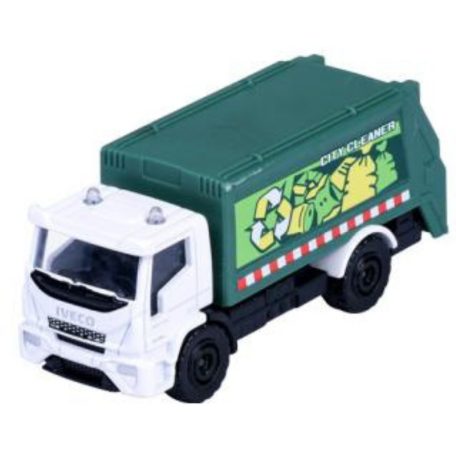 Majorette Ride Now - Ready for the Ride? Iveco Eurocargo szelektív hulladékgyűjtő játékautó (1:64)