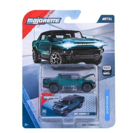 Majorette Showroom Deluxe Cars - GMC Hummer EV fém kisautó (1:64, zöld)