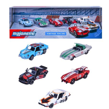 Majorette Vintage Racing ajándékcsomag 5 db kisautóval
