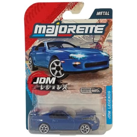 Majorette JDM Legends kisautó - Toyota Supra JZA80 (1:64, kék)