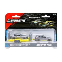   Majorette AMG Mercedes Deluxe Trailer kisautó szett - AMG GLC 63 S és AMG CLE 53
