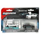 Majorette AMG Mercedes Deluxe Trailer játékautó szett - AMG GLC 63 S és AMG A 35