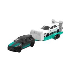   Majorette AMG Mercedes Deluxe Trailer játékautó szett - AMG GLC 63 S és AMG A 35
