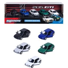   Majorette Peugeot 205 GTI 1.9 ajándékcsomag 5 db kisautóval