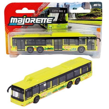 Majorette City MAN fém játékbusz - MAN Lion's City C sárga busz