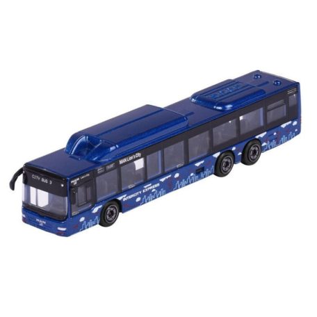 Majorette City MAN fém játékbusz - MAN Lion's City C sötétkék busz