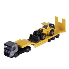   Majorette Volvo Construction Transporter - Volvo Truck + Wheel Loader fém kisautók (1:64)