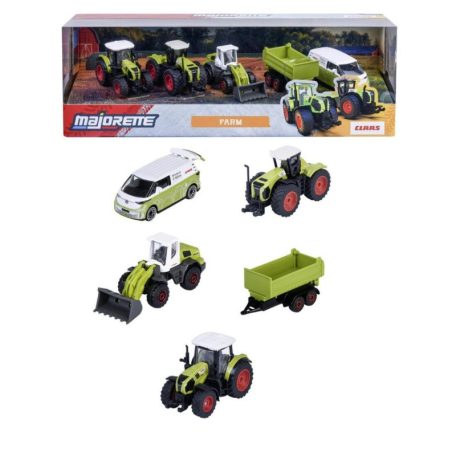 Majorette Ready for the Ride? kisautó ajándékszett - Claas Farm fém kisautók (5 db, 1:64)