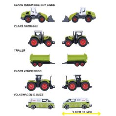   Majorette Ready for the Ride? kisautó ajándékszett - Claas Farm fém kisautók (5 db, 1:64)