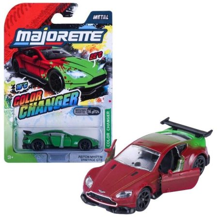 Majorette Color Changer kisautó - Aston Martin Vantage GT8 (1:64, sötétzöld)