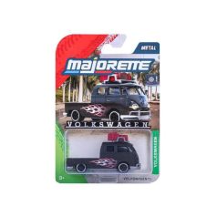   Majorette Premium Volkswagen fém kisautó - Volkswagen T1 fekete lángnyelves (1:64)