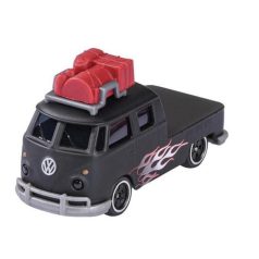   Majorette Premium Volkswagen fém kisautó - Volkswagen T1 fekete lángnyelves (1:64)
