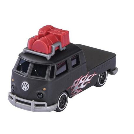 Majorette Premium Volkswagen fém kisautó - Volkswagen T1 fekete lángnyelves (1:64)