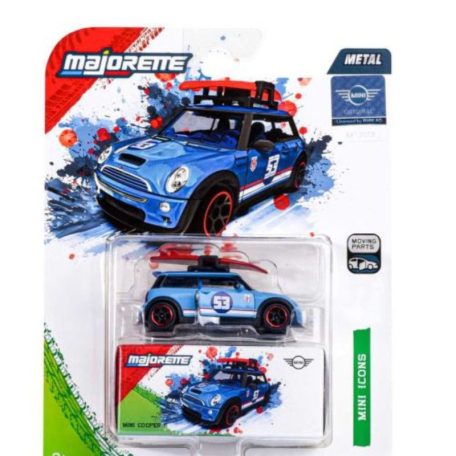 Majorette Mini Deluxe X1 Cars - Mini Cooper S (kék)