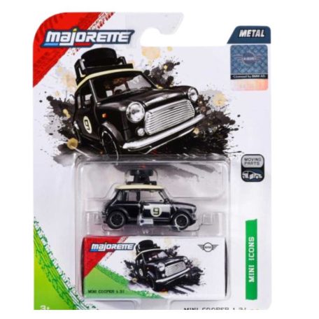 Majorette Mini Deluxe X1 Cars - Mini Cooper 1.3i (fekete)