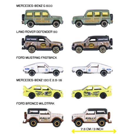 Majorette Ready for the Ride? kisautó ajándékszett - CastHeads fém kisautók (5 db, 1:64)