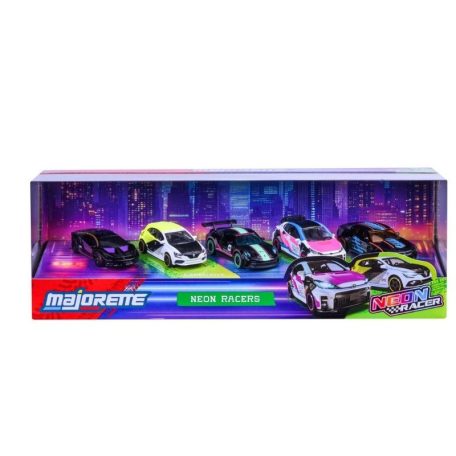 Majorette Neon Racer Premium Cars ajándékcsomag 5 db kisautóval