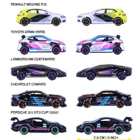 Majorette Neon Racer Premium Cars ajándékcsomag 5 db kisautóval