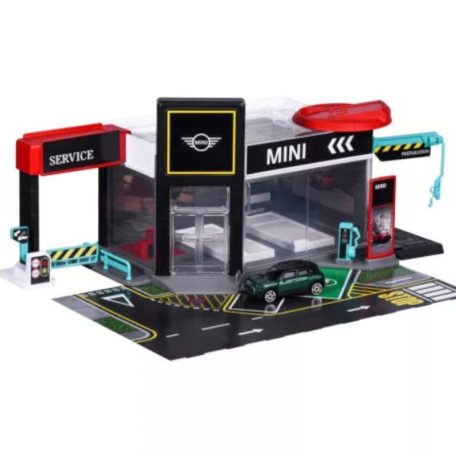 Majorette Mini Showroom szett 1 db játékautóval