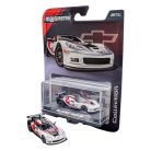 Majorette Collection gyűjtői kollekció 2. széria - 2005 Chevrolet Corvette C6R kisautó (fehér-fekete)