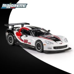   Majorette Collection gyűjtői kollekció 2. széria - 2005 Chevrolet Corvette C6R kisautó (fehér-fekete)