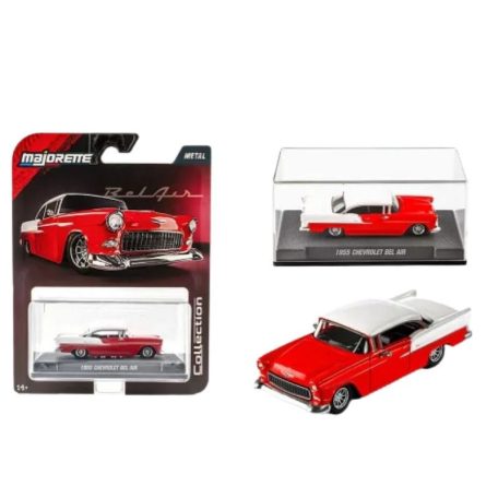 Majorette Collection gyűjtői kollekció 3. széria - 1955 Chevrolet Bel Air (piros-fehér)
