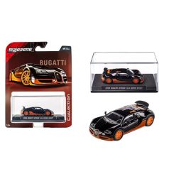   Majorette Collection gyűjtői kollekció 3. széria - 2005 Bugatti Veyron 16.4 Super Sport (fekete-narancssárga)