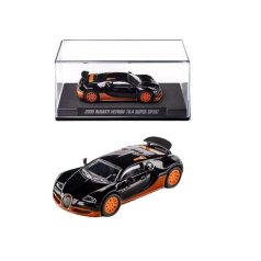   Majorette Collection gyűjtői kollekció 3. széria - 2005 Bugatti Veyron 16.4 Super Sport (fekete-narancssárga)