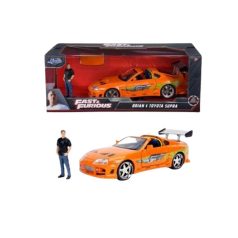   Jada Toys Fast & Furious modellautó figurával - Brian'S Toyota Supra (1:24)