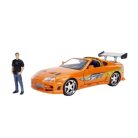 Jada Toys Fast & Furious modellautó figurával - Brian'S Toyota Supra (1:24)