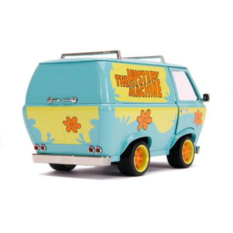 Jada Toys Scooby-Doo modellautó figurákkal - Mystery Van rejtély-járgány Bozonttal és Scooby-Doo-val (1:24)
