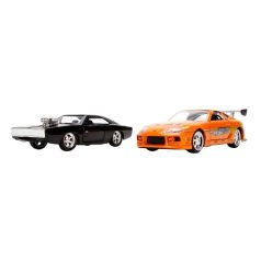   Jada Toys Fast & Furious - Twin Pack modellautó csomag - Dom's Dodge Charger RT és Brian's Toyota Supra (1:32)