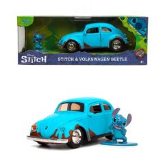   Jada Toys Disney Stitch modellautó figurával - Stitch & 1959 VW Beetle (1:32)