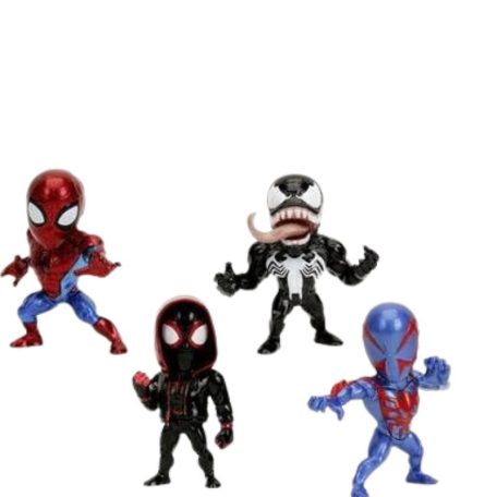 Jada Toys Marvel Pókember fém játékfigurák 4 darabos csomag (Wave 1)