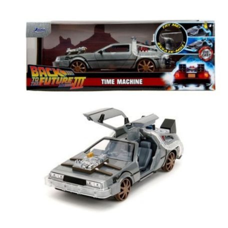 Jada Toys Vissza a jövőbe 3 Időgép (DeLorean) fém autómodell (1:24)