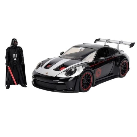 Jada Toys Star Wars modellautó és figura - Darth Vader és Porsche 911 (1:24)